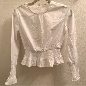 NWT! Nordstrom White Cotton Blouse
